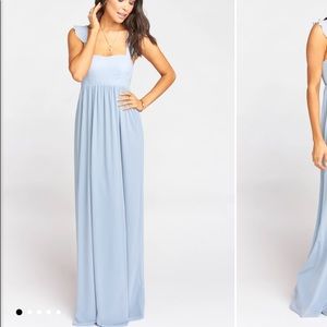 Show me your MuMu; June Maxi Dress; Steel Blue; Size Small